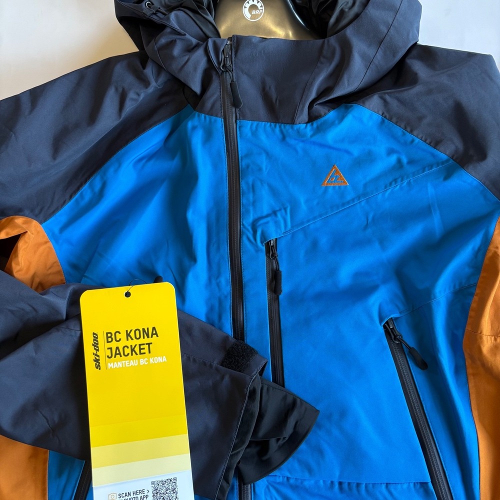 Ski-Doo Men's Small BC Kona Jacket Indigo Blue Deep Snow Waterproof Windproof